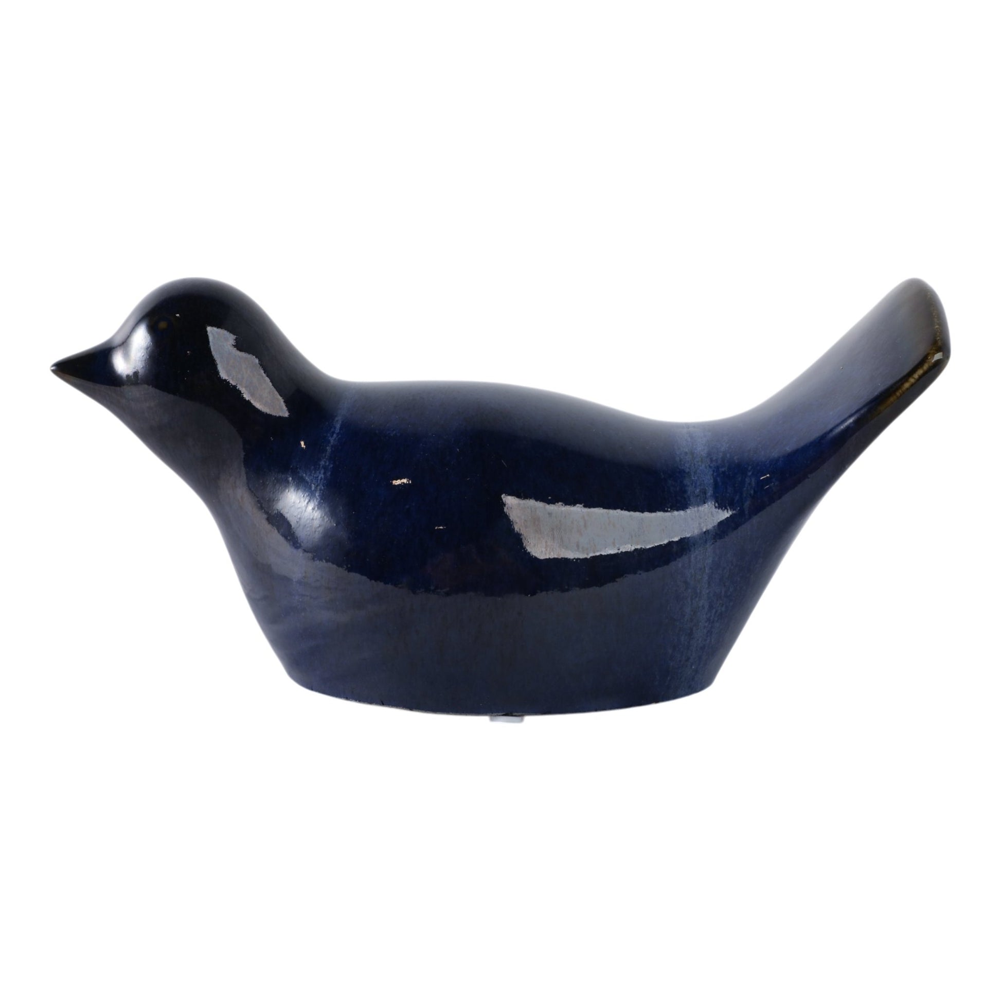 10" Reactive Finish Bird, Blue Planter| Sagebrook Home