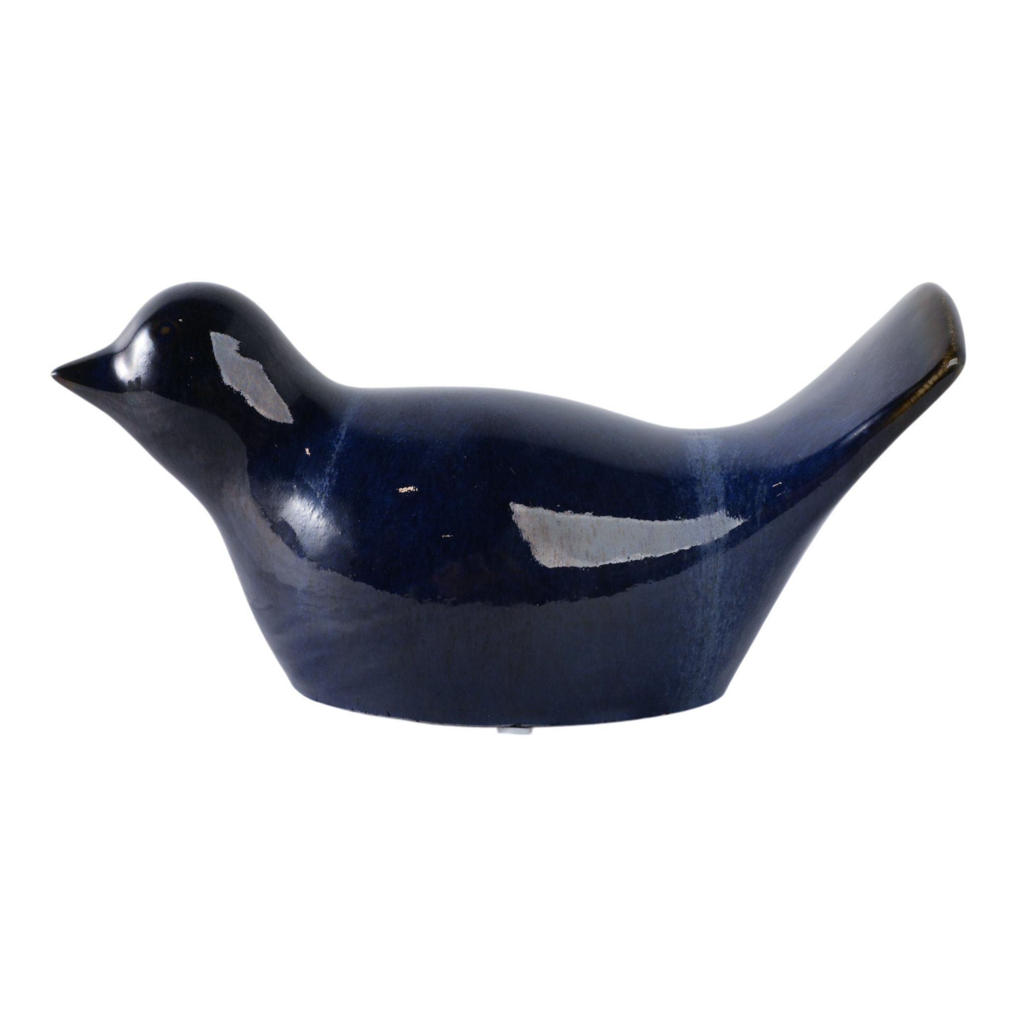 10" Reactive Finish Bird, Blue Planter| Sagebrook Home