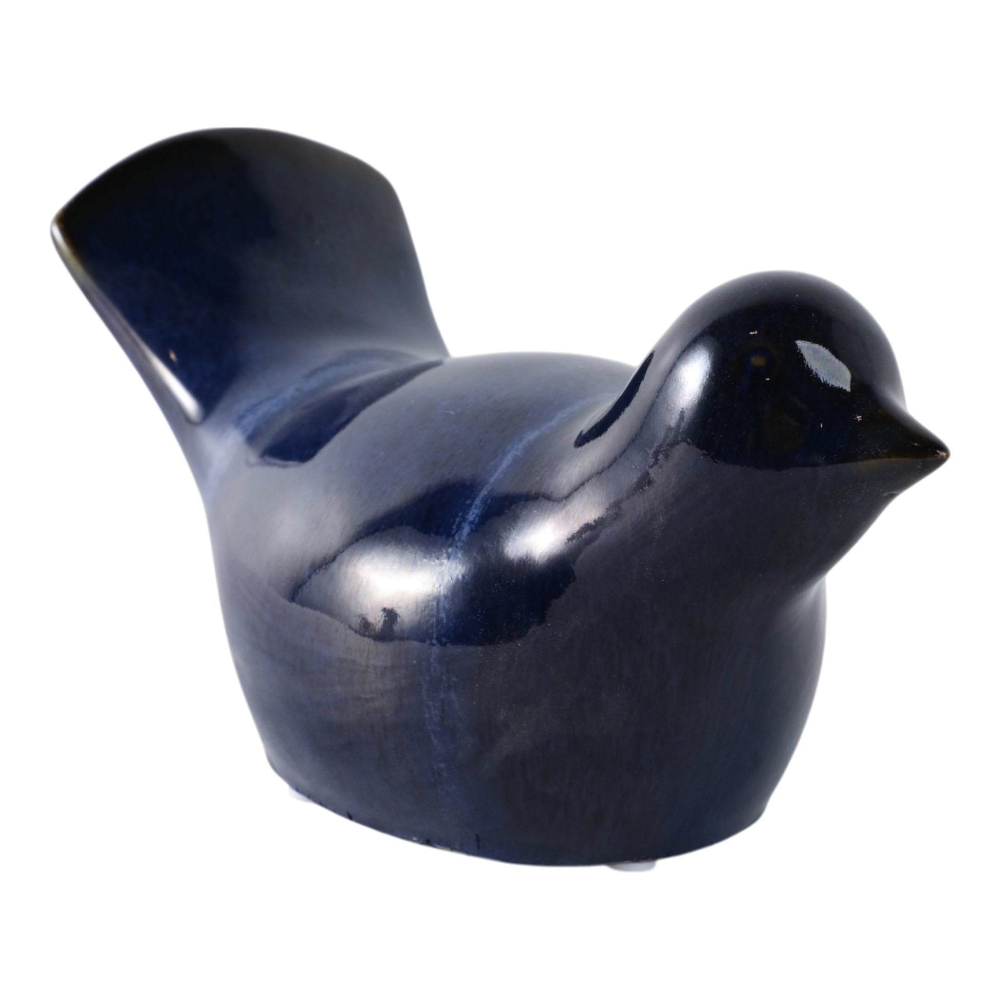 10" Reactive Finish Bird, Blue Planter| Sagebrook Home