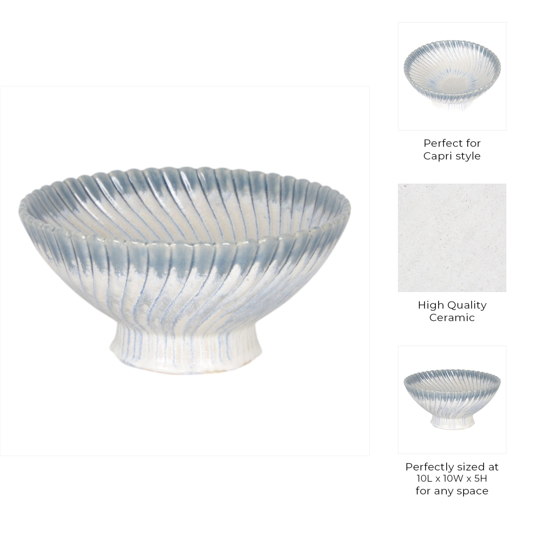 10" SARVAN BOWL Table Decors| Sagebrook Home