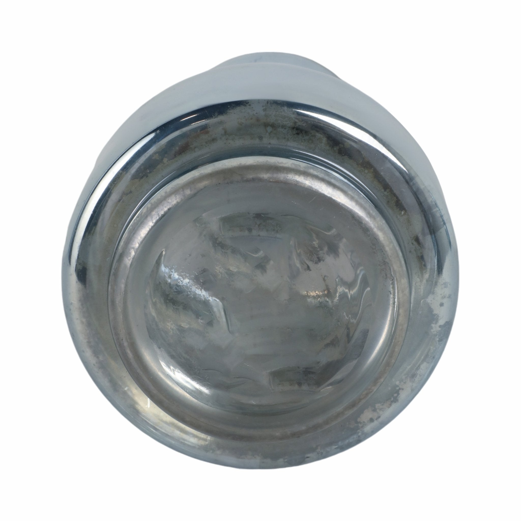 10" Stacked Cylinder Glass Vase, Blue Silver Vases and Jars| Sagebrook Home