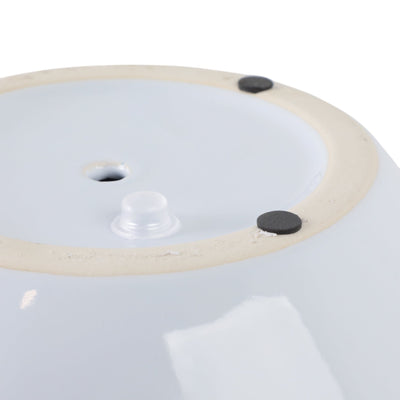 10" Tapered Bubble Planter, White - Al Rugaib Furniture