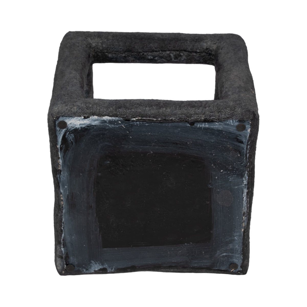 10" Textured Open Square Object, Black Table Decors| Sagebrook Home