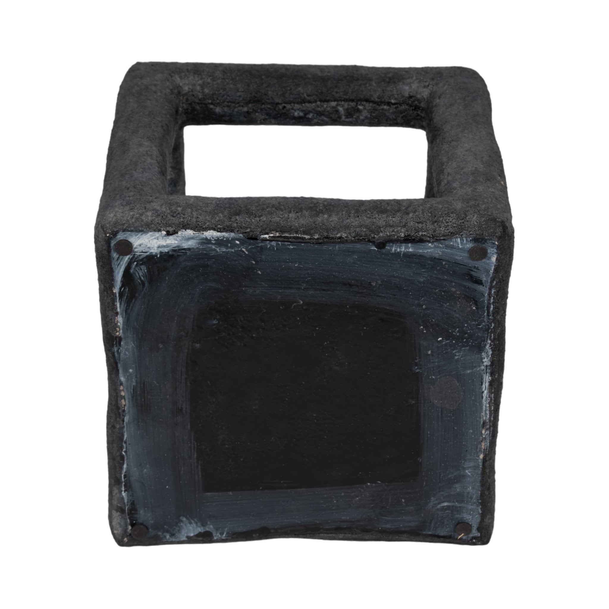 10" Textured Open Square Object, Black Table Decors| Sagebrook Home
