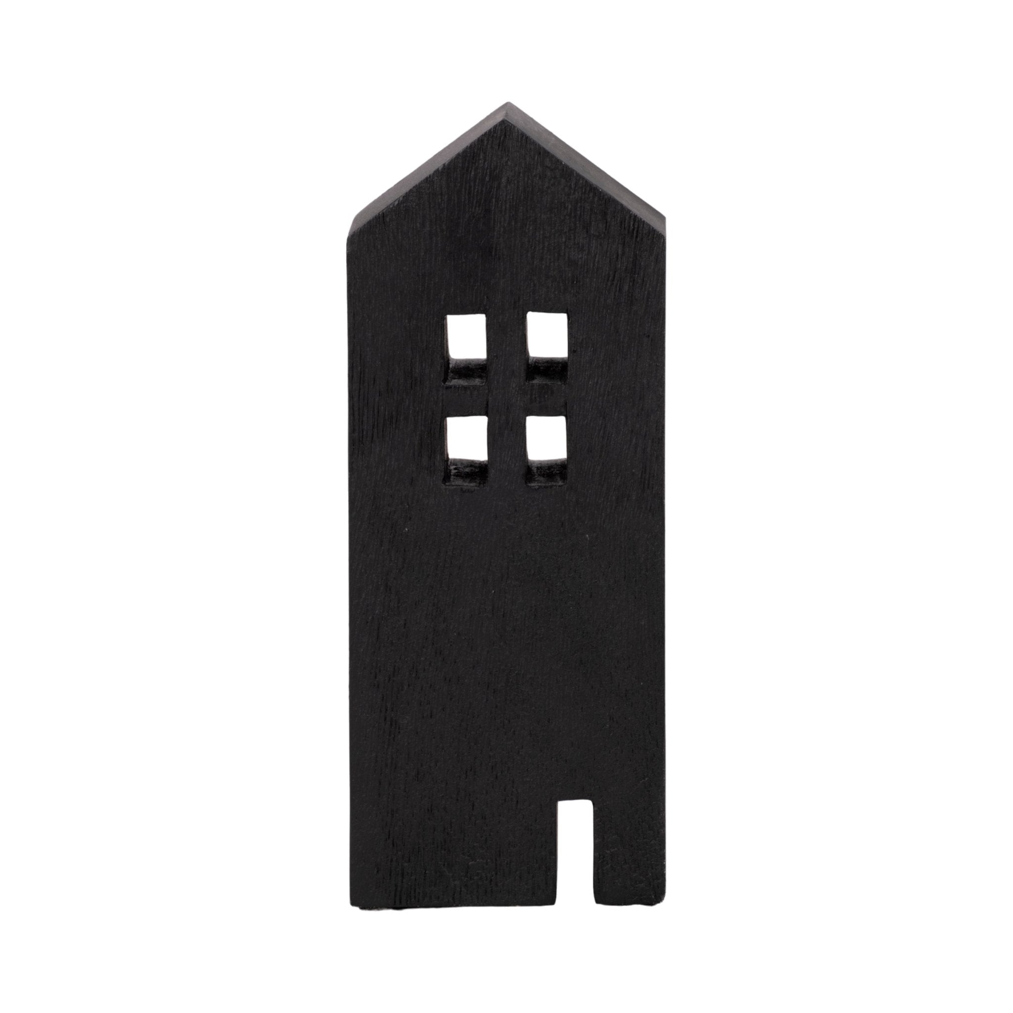 10" Wood House Decor, Black Table Decors| Sagebrook Home