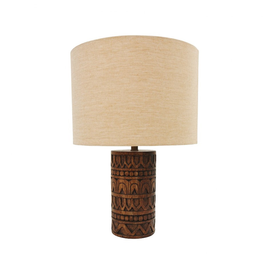 Arden Natural Wood Table Lamp - 32cm