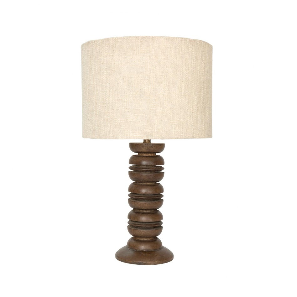 Wells Natural Wood Table Lamp - 40cm