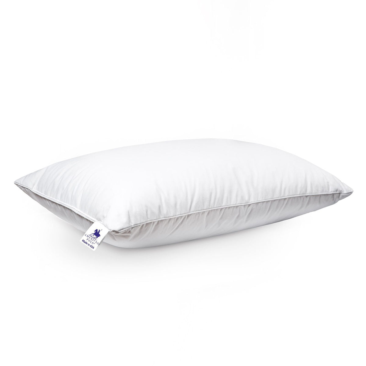 Cotton Bed Pillow with Microfiber Filling - American Polo 90×50×25
