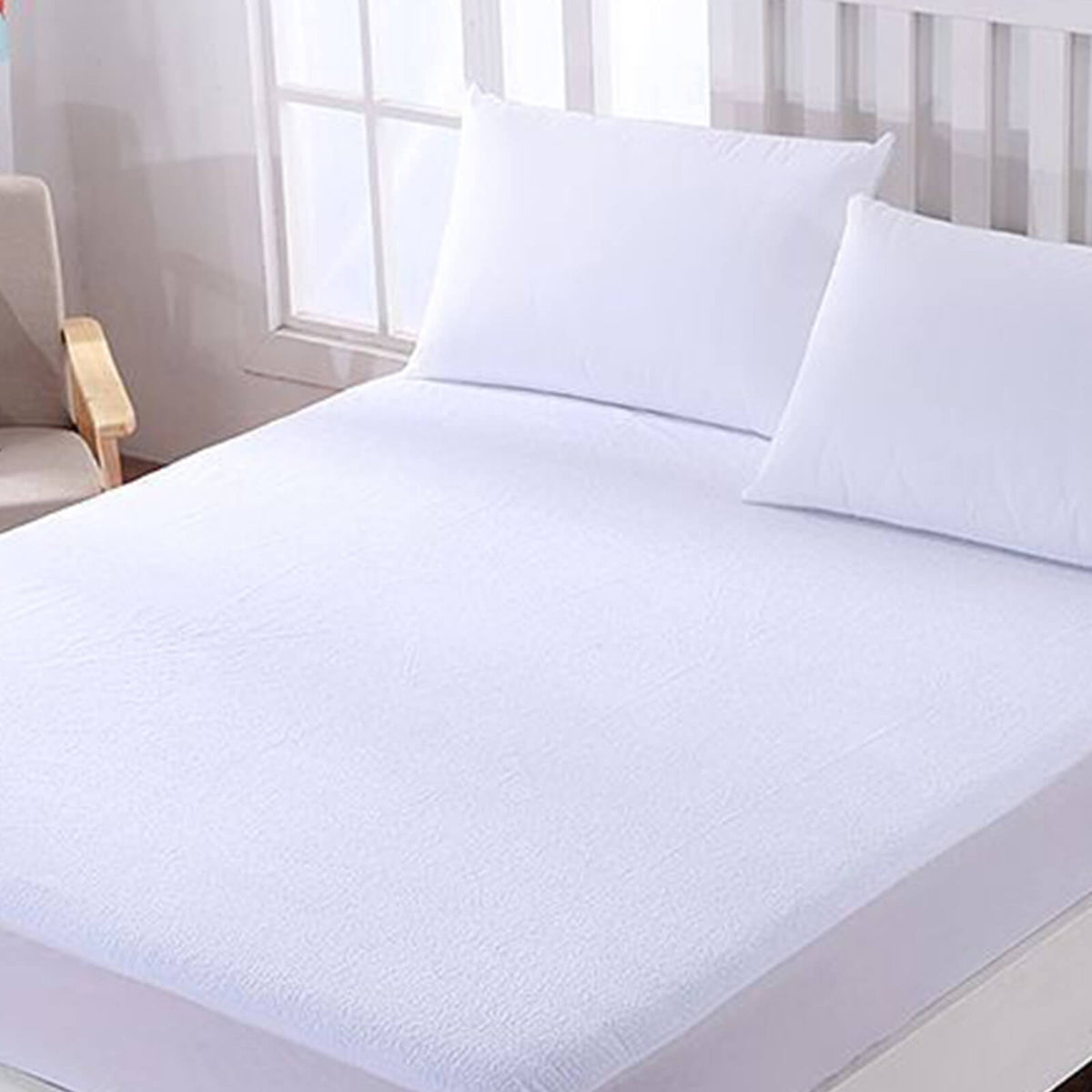 100% waterproof Towel Mattress Protector with Rubber Edges 200×100×5 