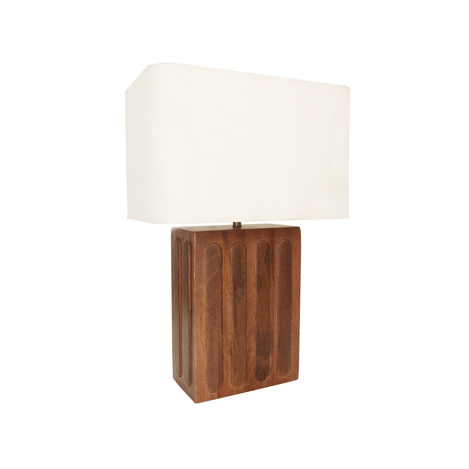 Weston Natural Wood Table Lamp - 36cm