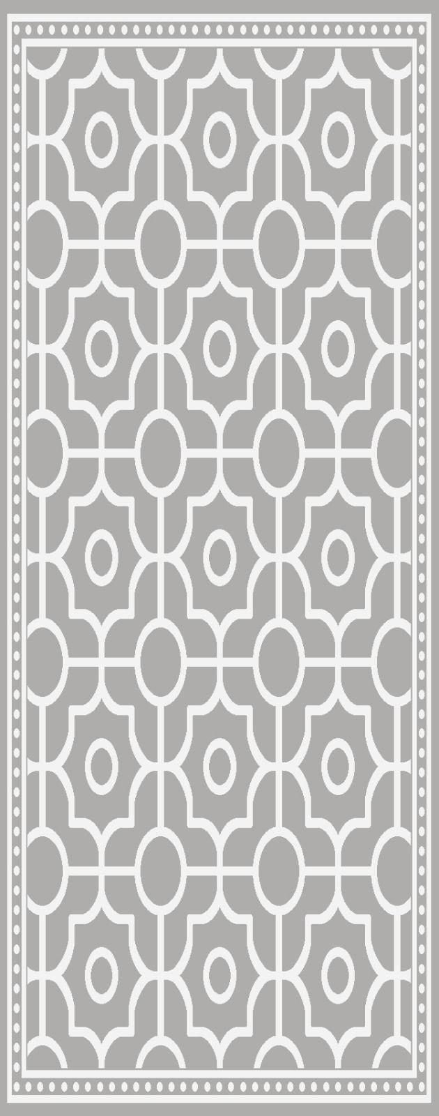 Aster Grey Geometric Rug - 240 x 340 cm