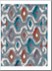 Tribal Blue and Red Rug