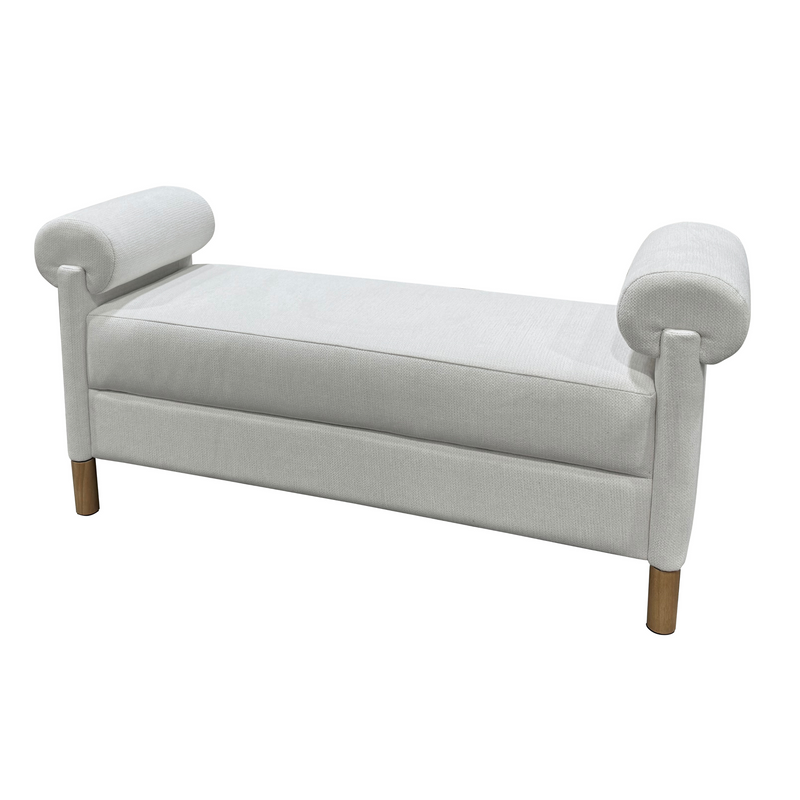 Regency Retreat White Bench x W139