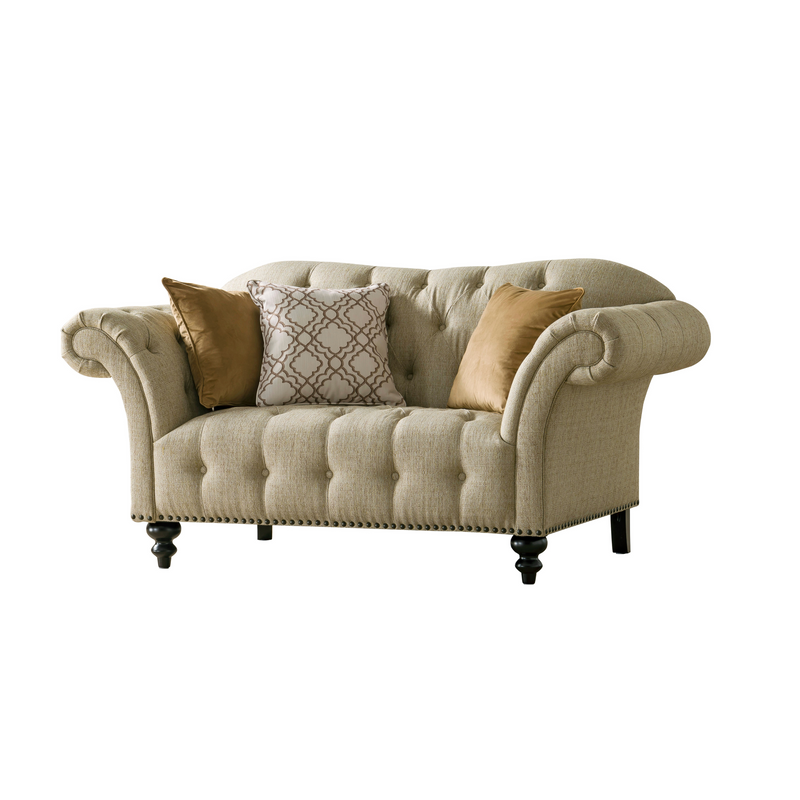 Classic Beige Loveseat