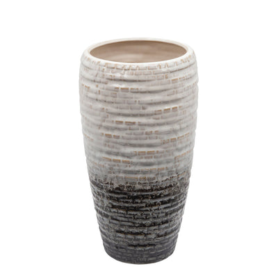 10"H TRIBAL VASE, BROWN - Al Rugaib Furniture