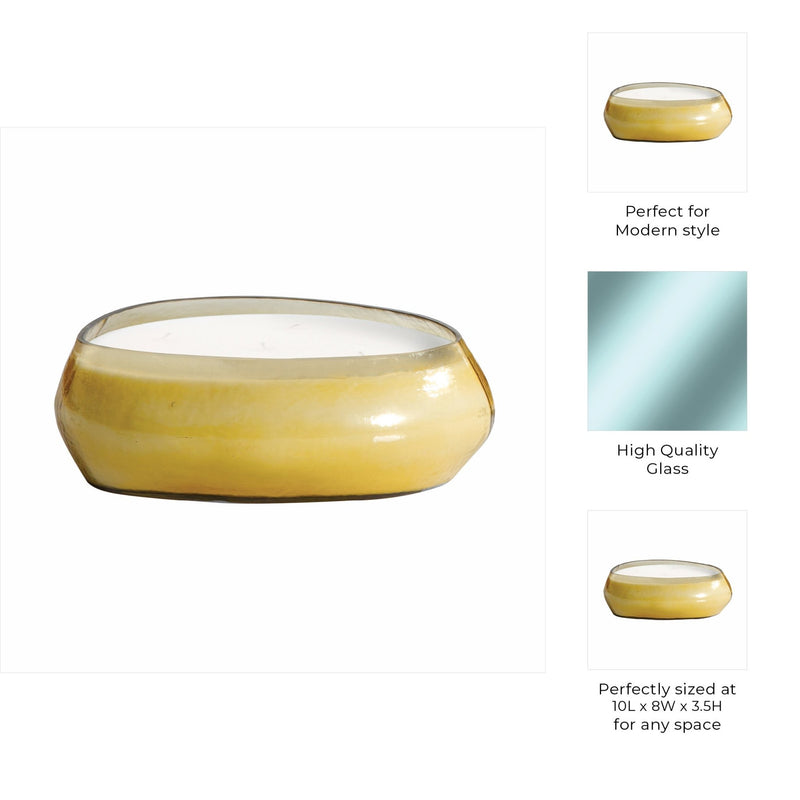 10x3" 61 Oz Midnight Amber Scented Candle, Amber - Al Rugaib Furniture