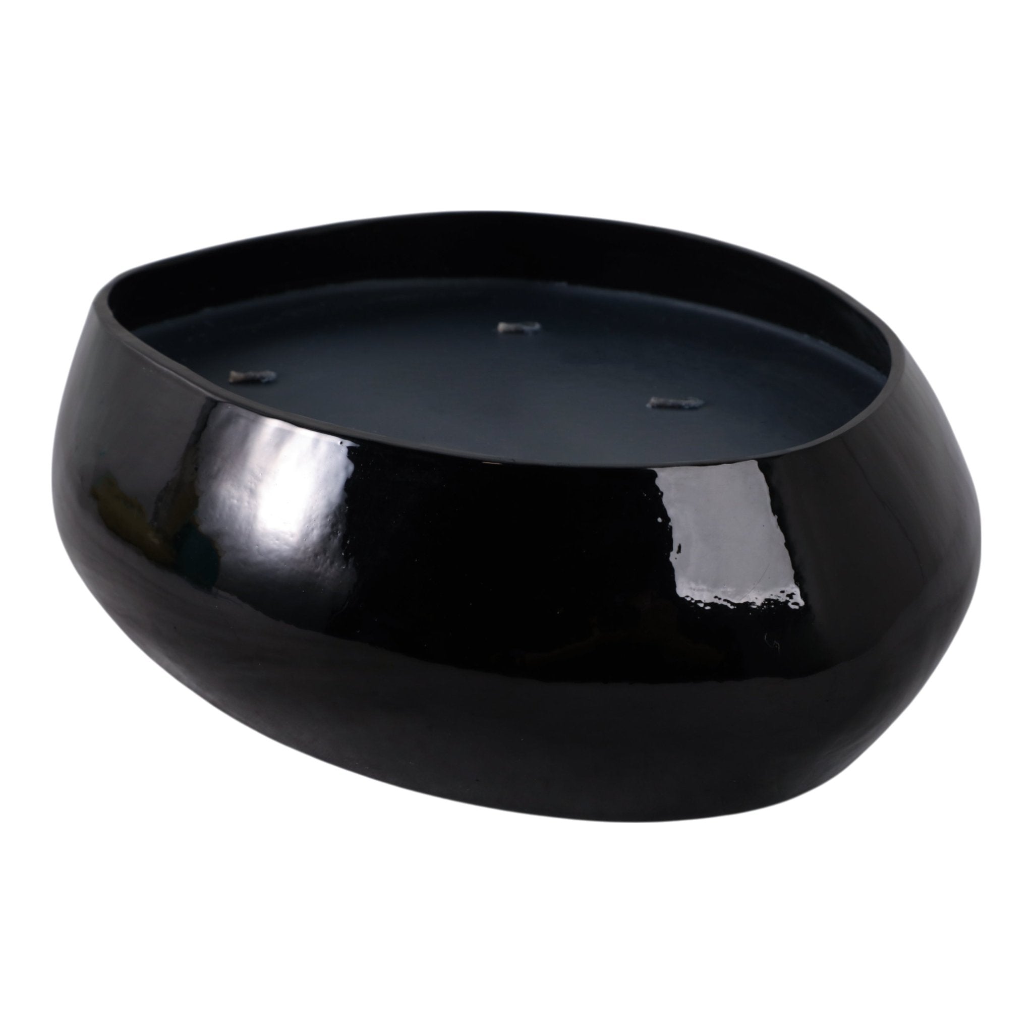 10x3" 61 Oz Red Currant & Oak Scented Candle, Blac Candle Holders| Sagebrook Home