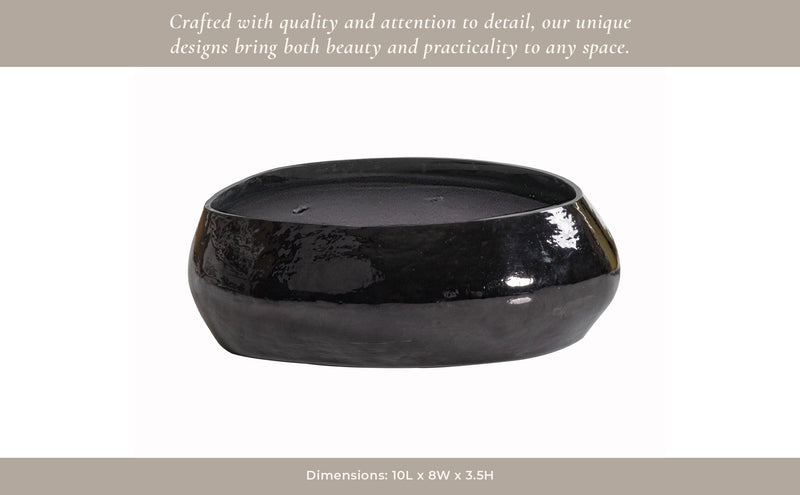 10x3" 61 Oz Red Currant & Oak Scented Candle, Blac - Al Rugaib Furniture