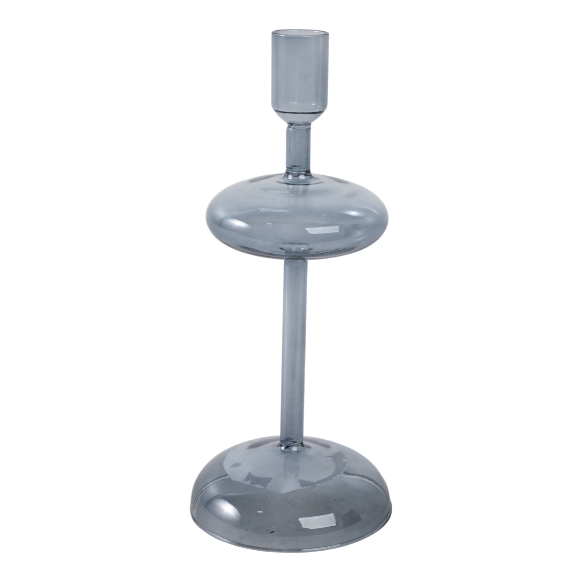 10x4" Retro Bubble Taper Holder, Blue Candle Holders| Sagebrook Home