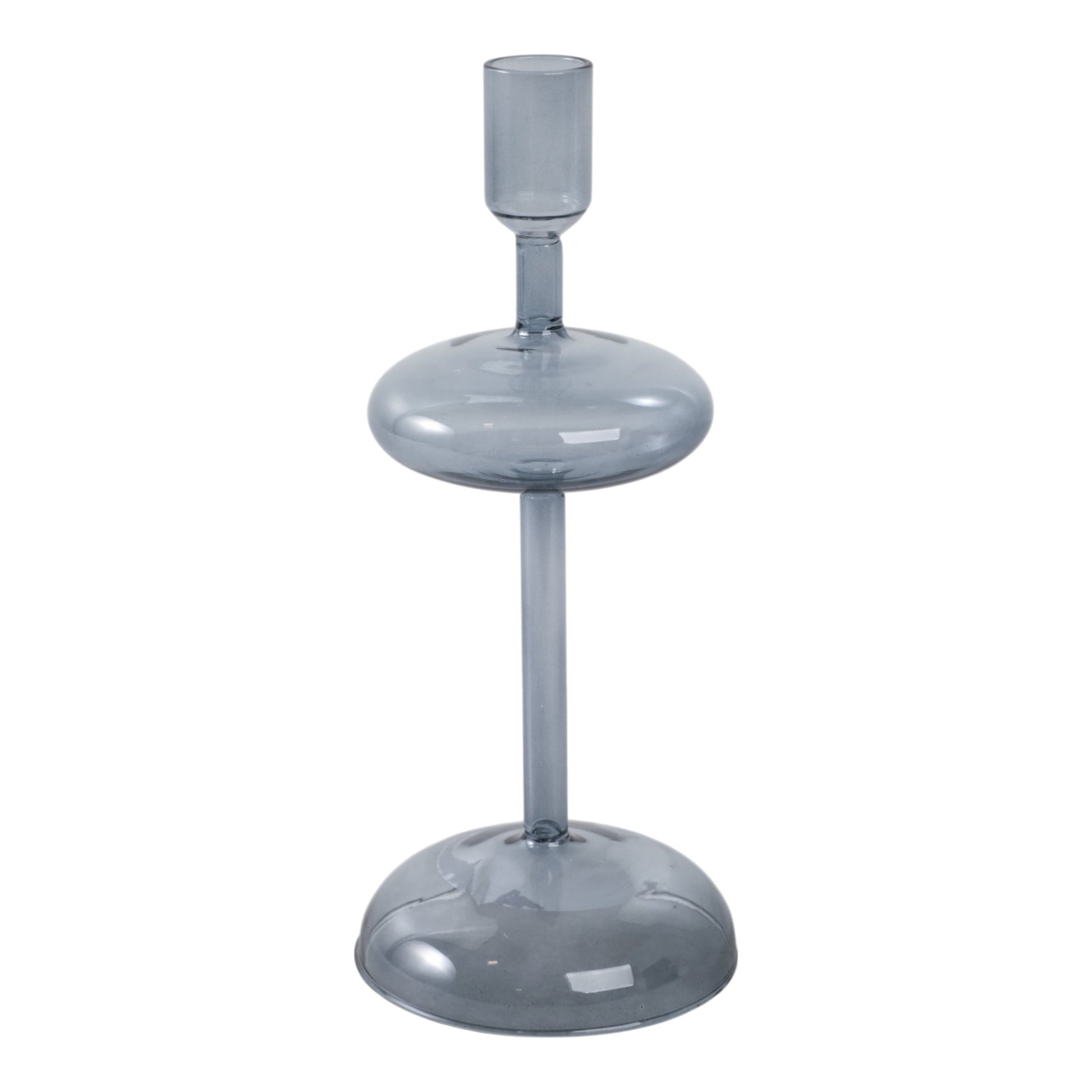 10x4" Retro Bubble Taper Holder, Blue Candle Holders| Sagebrook Home