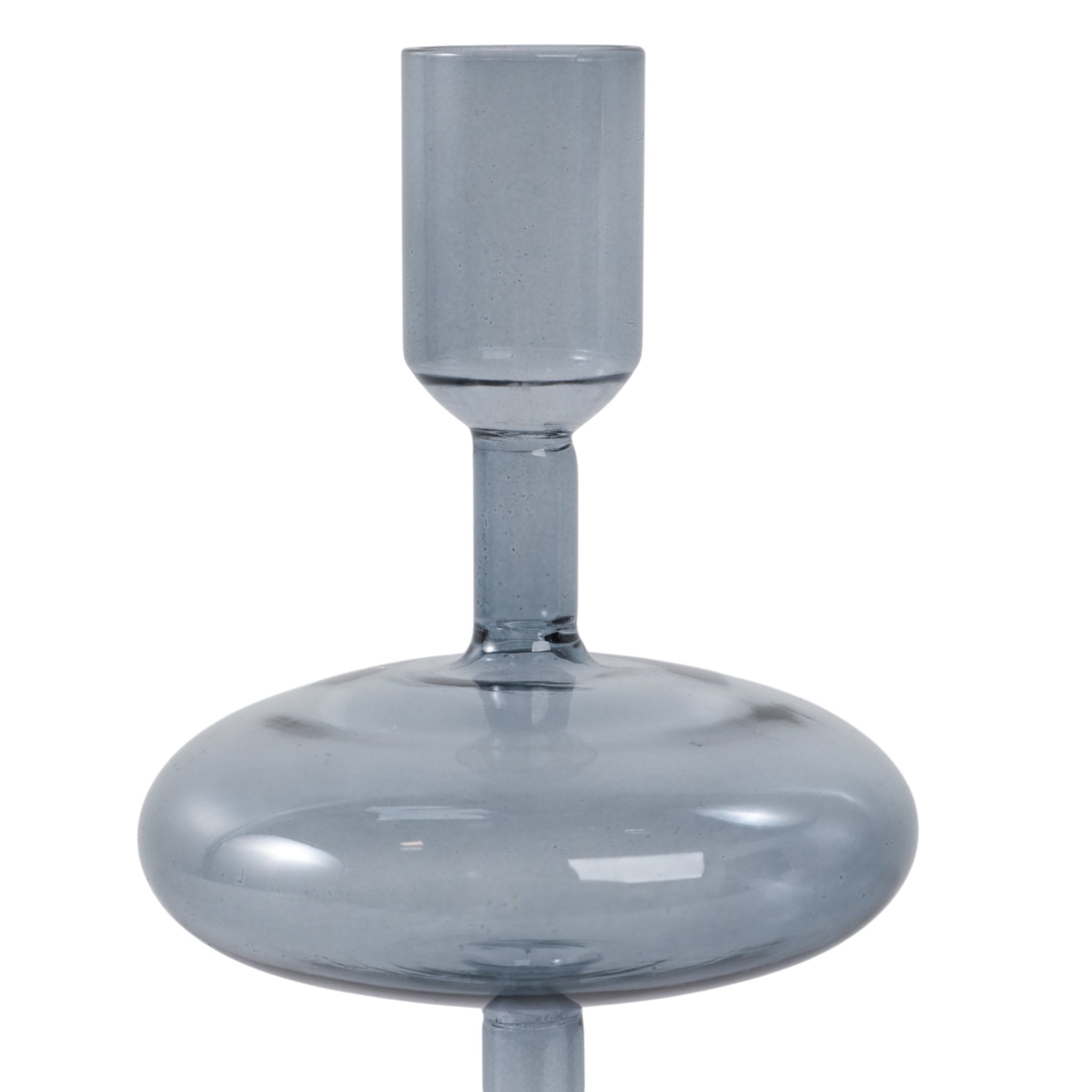 10x4" Retro Bubble Taper Holder, Blue Candle Holders| Sagebrook Home