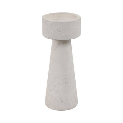 10x4" Taper & Pillar Holder, White - Al Rugaib Furniture
