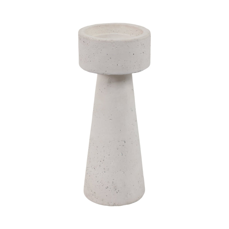 10x4" Taper & Pillar Holder, White - Al Rugaib Furniture