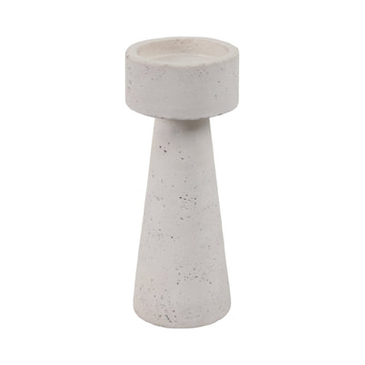 10x4" Taper & Pillar Holder, White - Al Rugaib Furniture