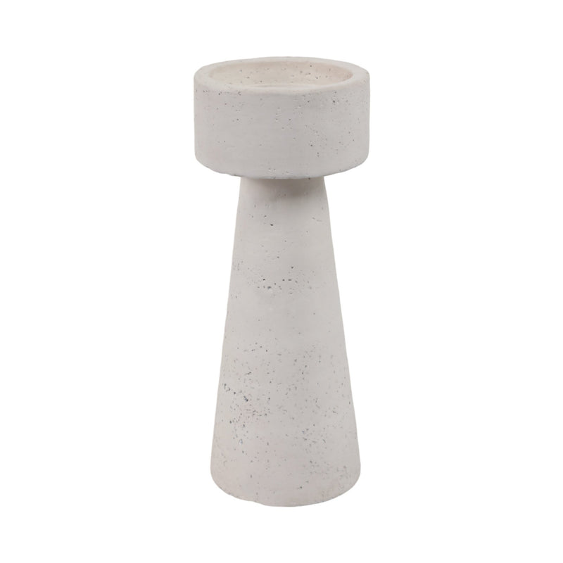 10x4" Taper & Pillar Holder, White - Al Rugaib Furniture