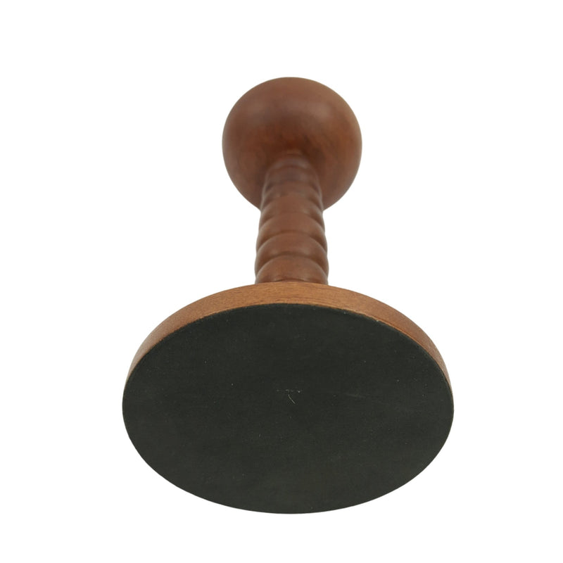 10x5" Stacked Pillar & Taper Holder, Walnut - Al Rugaib Furniture