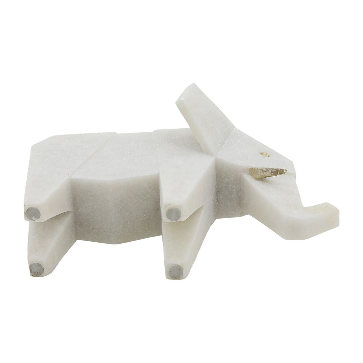 11" ANDORA ELEPHANT STATUARY, WHITE Table Decors| Sagebrook Home