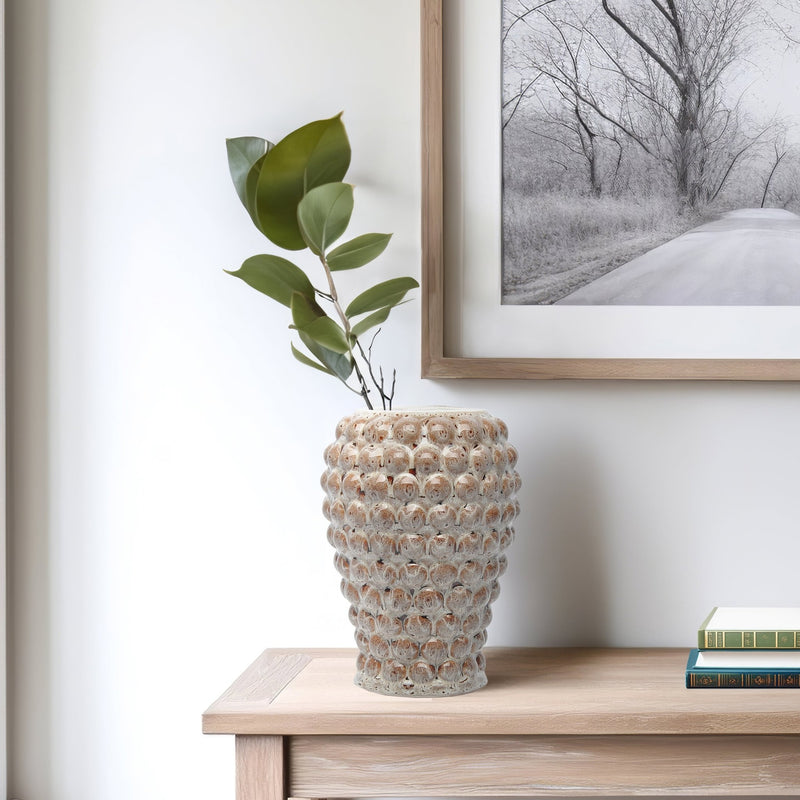 11" Atakora Small Vase, Bronze - Al Rugaib Furniture