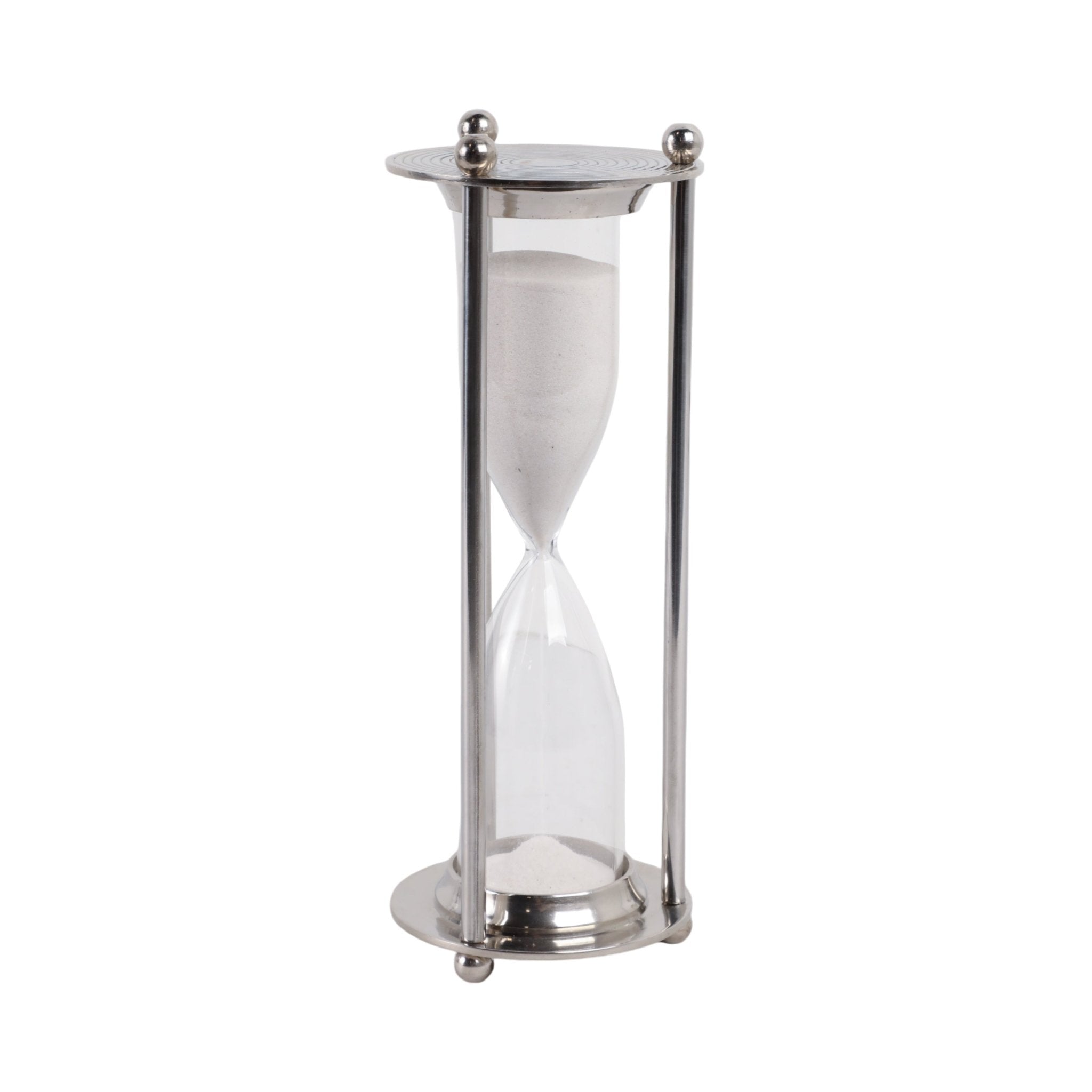 11" GATLIN METAL HOURGLASS Table Decors| Sagebrook Home
