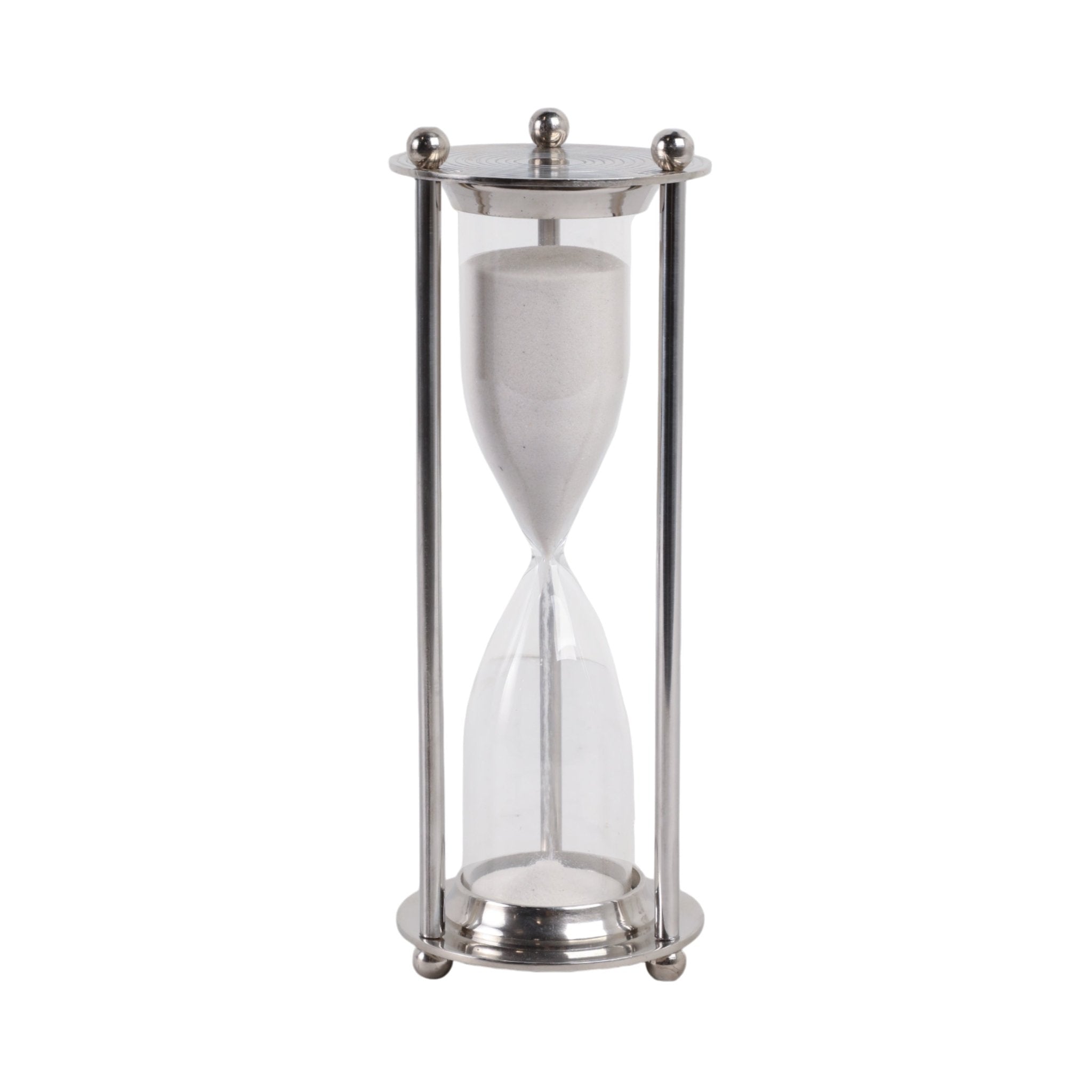 11" GATLIN METAL HOURGLASS Table Decors| Sagebrook Home