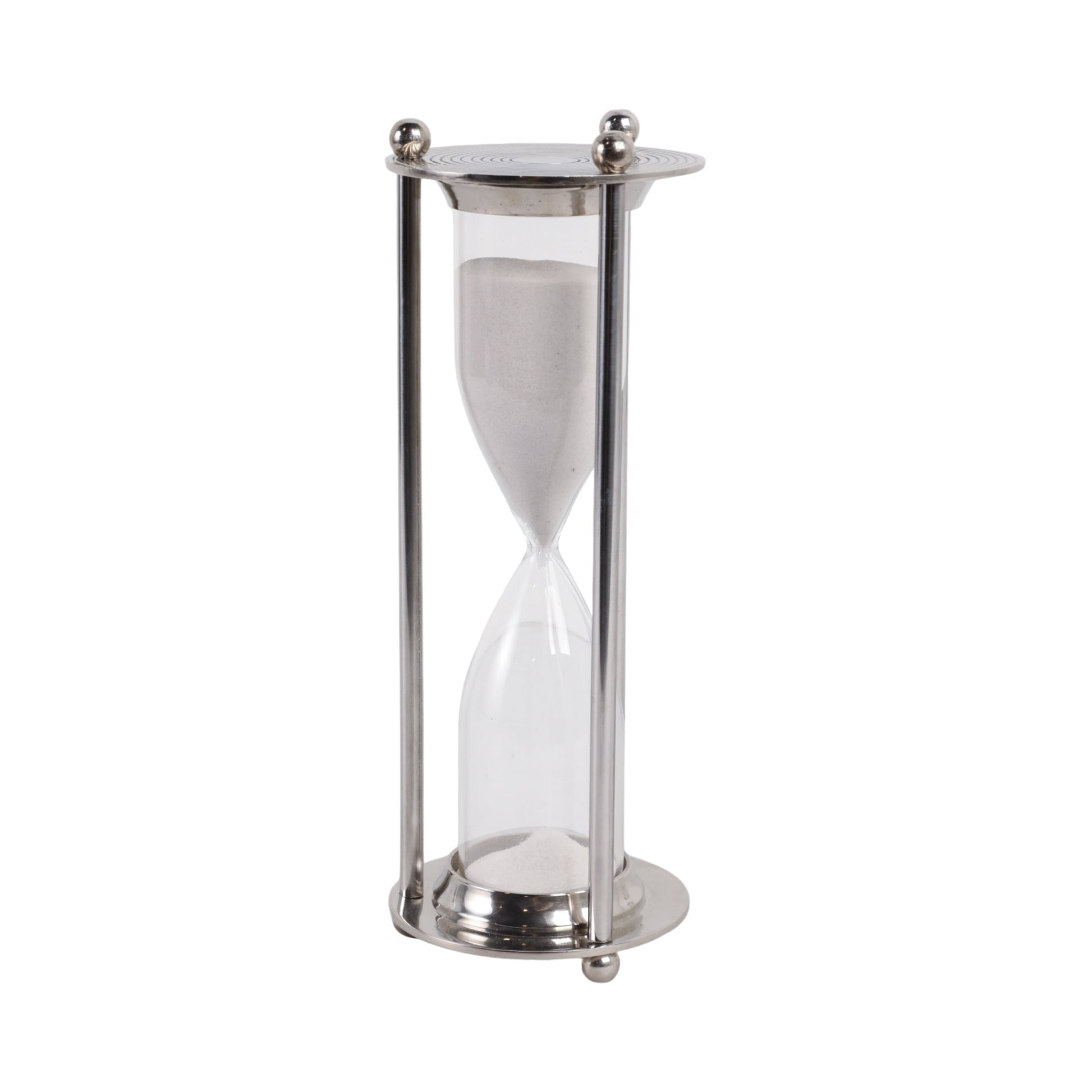 11" GATLIN METAL HOURGLASS Table Decors| Sagebrook Home