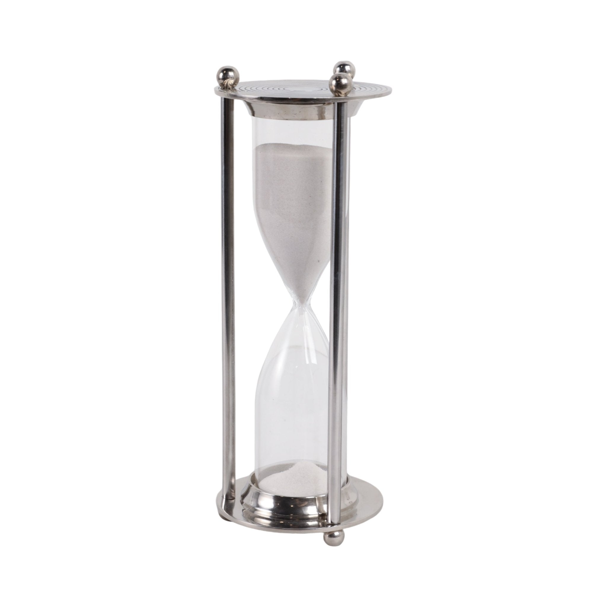 11" GATLIN METAL HOURGLASS Table Decors| Sagebrook Home