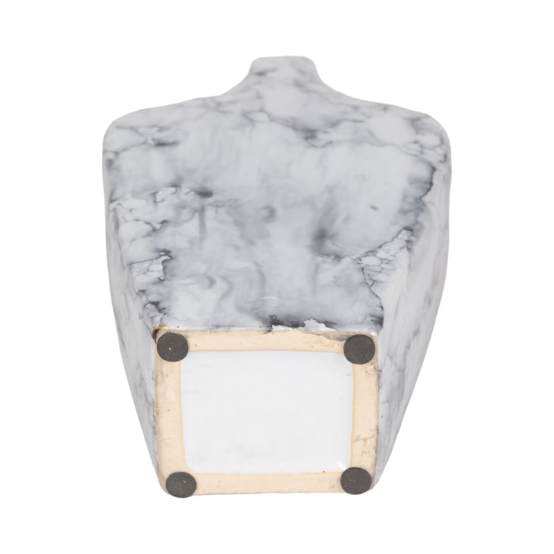 11" Karlin Small Marbled Vase - Al Rugaib Furniture