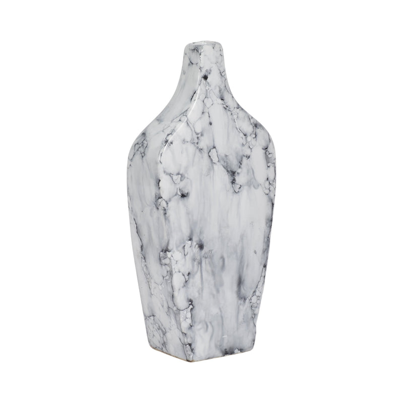 11" Karlin Small Marbled Vase - Al Rugaib Furniture