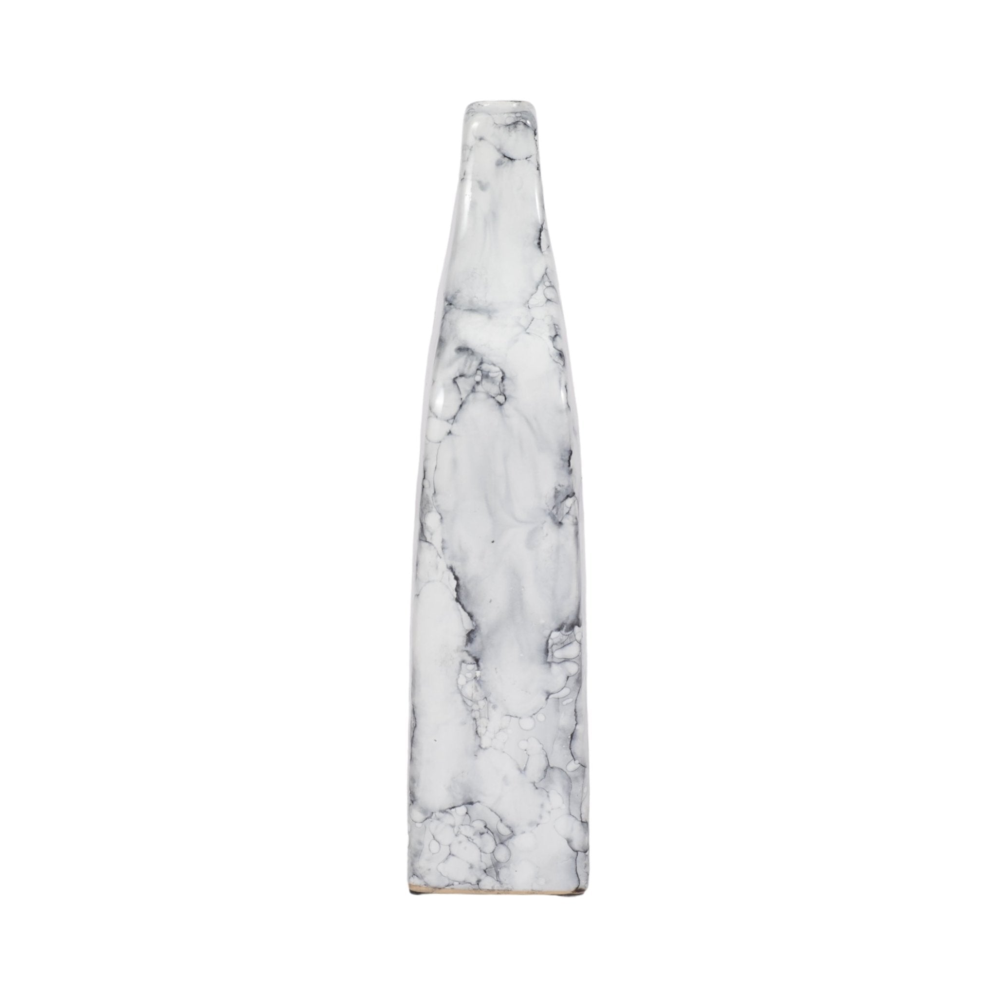 11" Karlin Small Marbled Vase Vases and Jars| Sagebrook Home