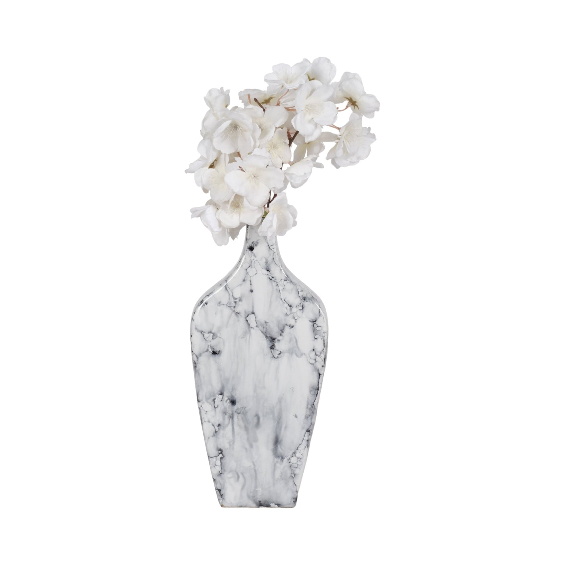 11" Karlin Small Marbled Vase Vases and Jars| Sagebrook Home
