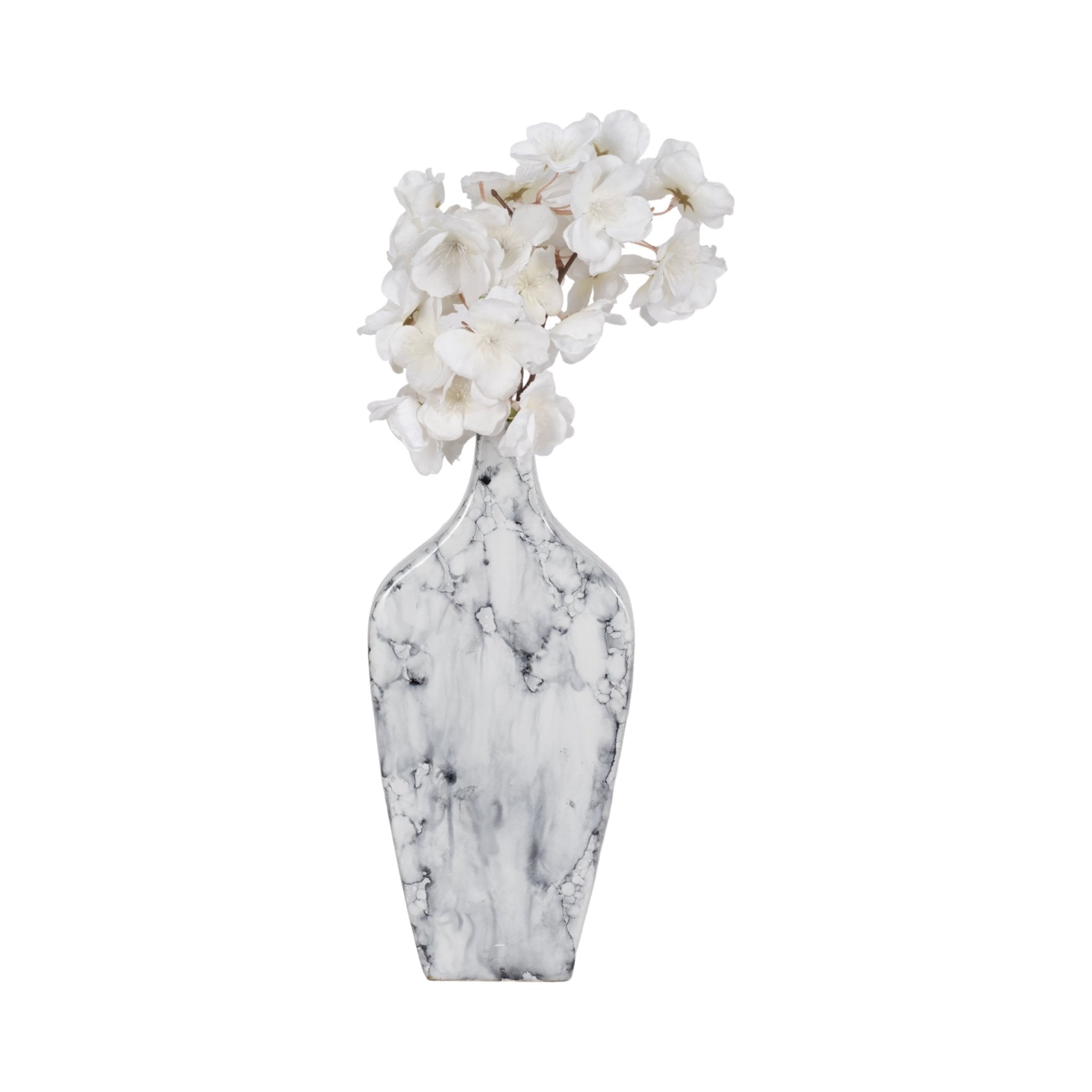 11" Karlin Small Marbled Vase Vases and Jars| Sagebrook Home