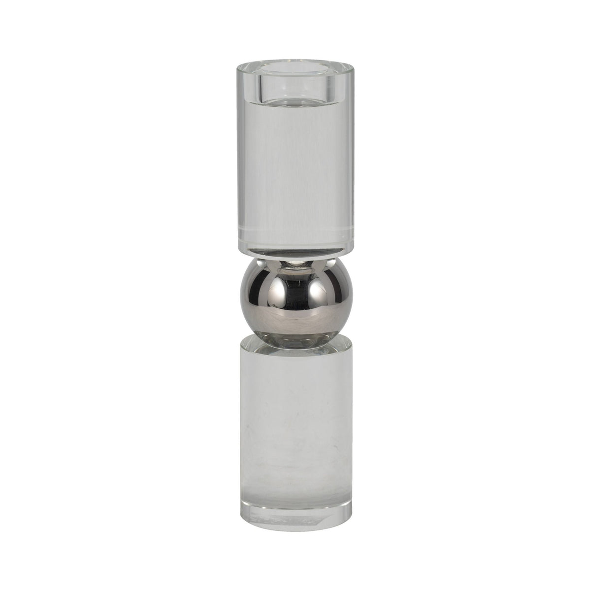 11" MARLA MEDIUM CRYSTAL CANDLESTICK Table Decors| Sagebrook Home