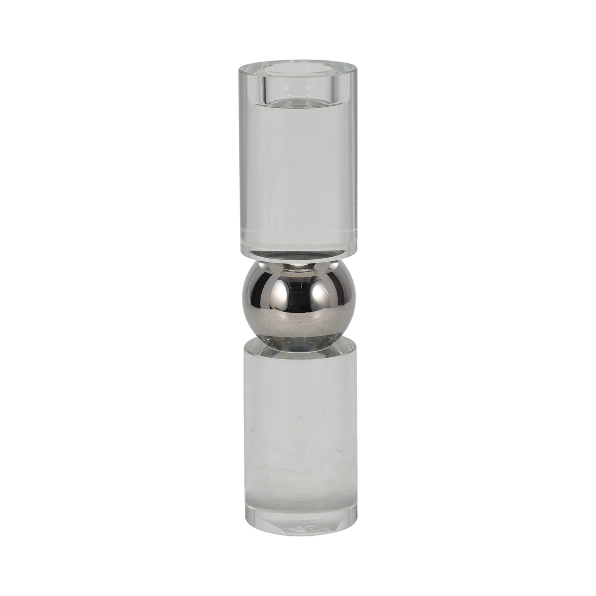 11" MARLA MEDIUM CRYSTAL CANDLESTICK Table Decors| Sagebrook Home