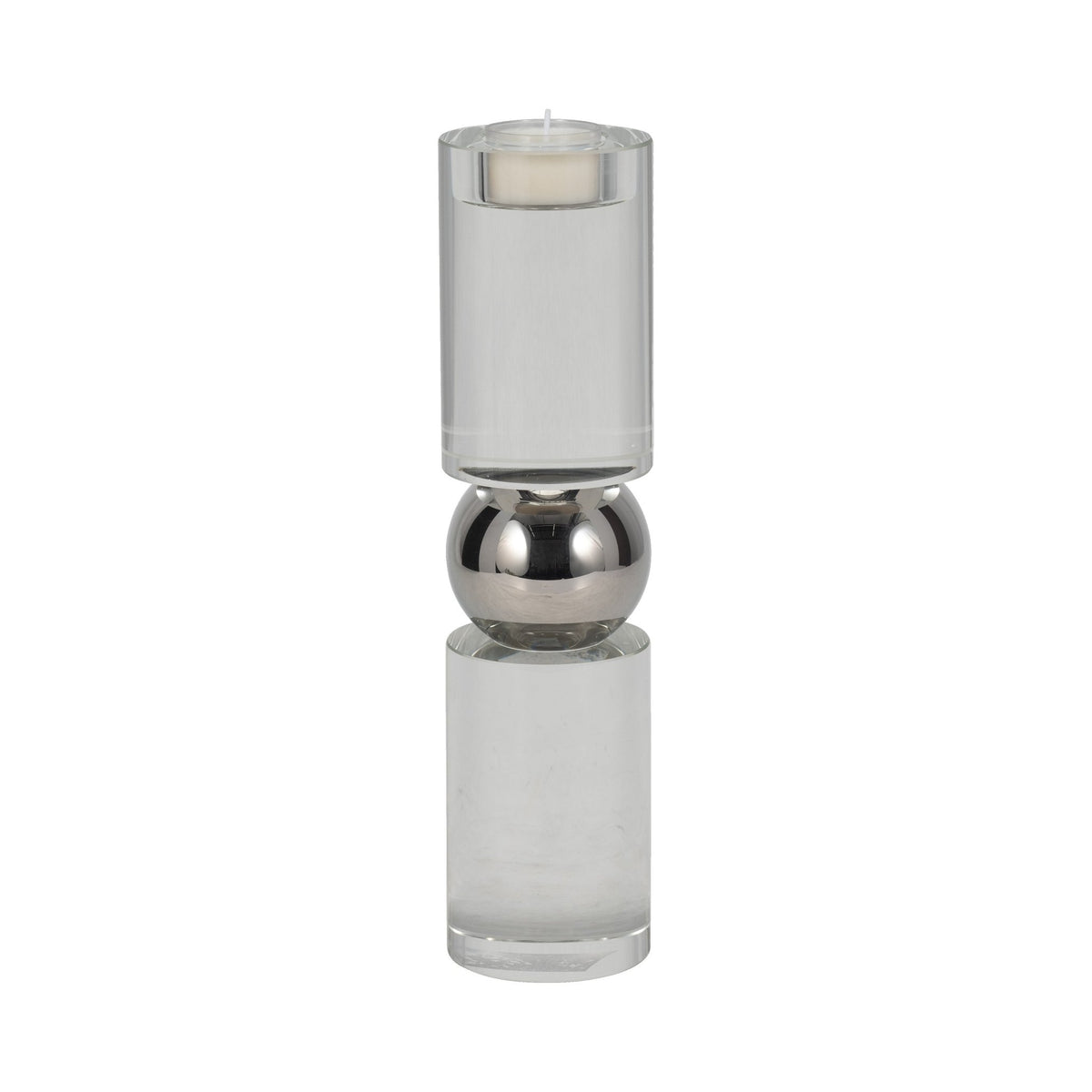 11" MARLA MEDIUM CRYSTAL CANDLESTICK Table Decors| Sagebrook Home