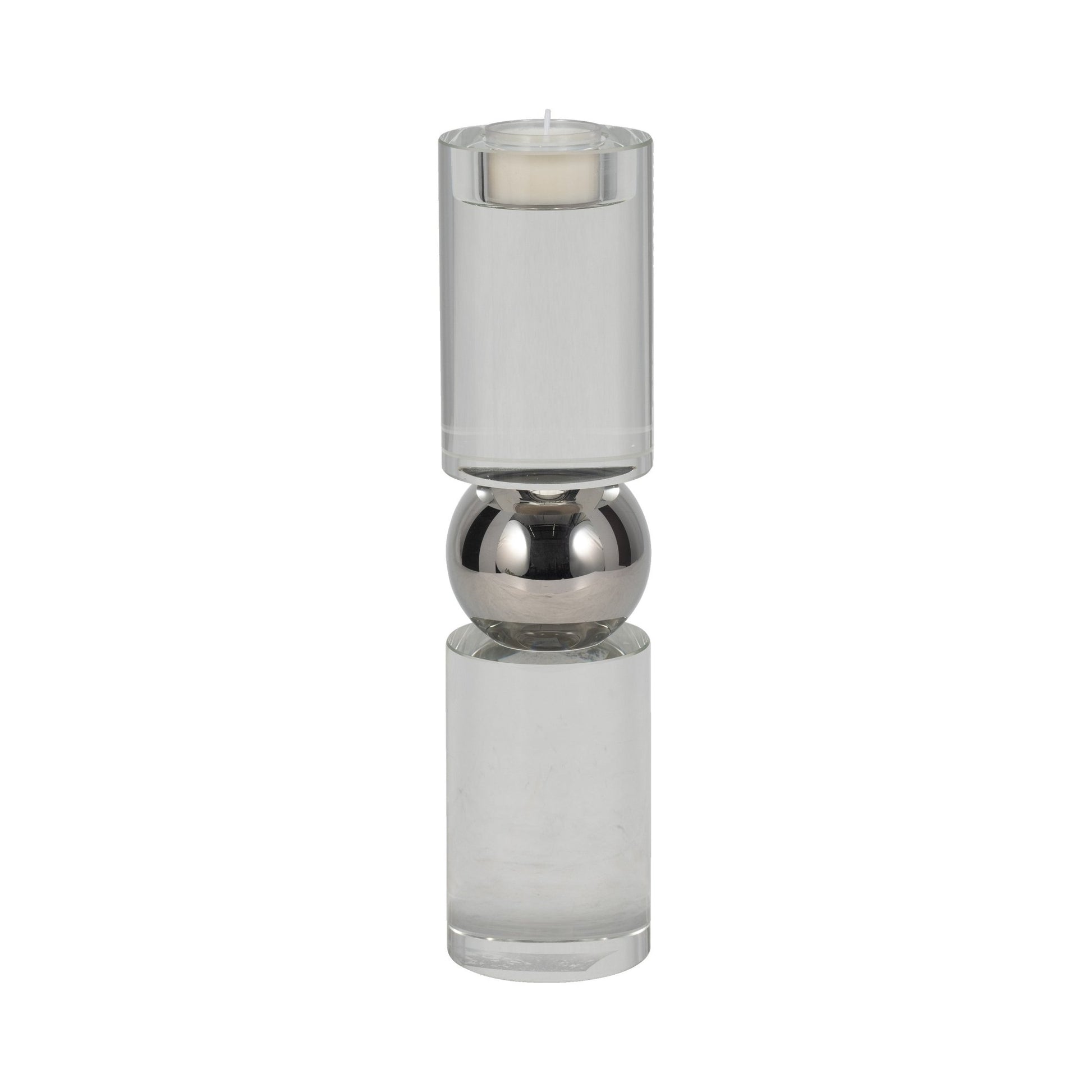 11" MARLA MEDIUM CRYSTAL CANDLESTICK Table Decors| Sagebrook Home