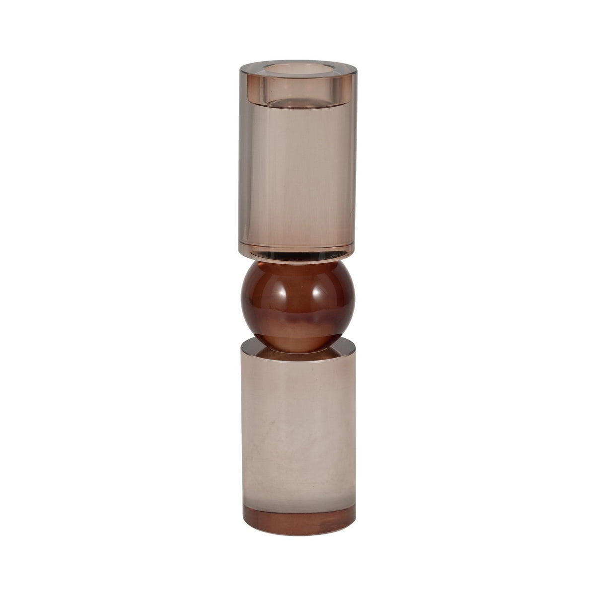 11" MARLA SMALL BRONZE CRYSTAL CANDLESTICK Table Decors| Sagebrook Home