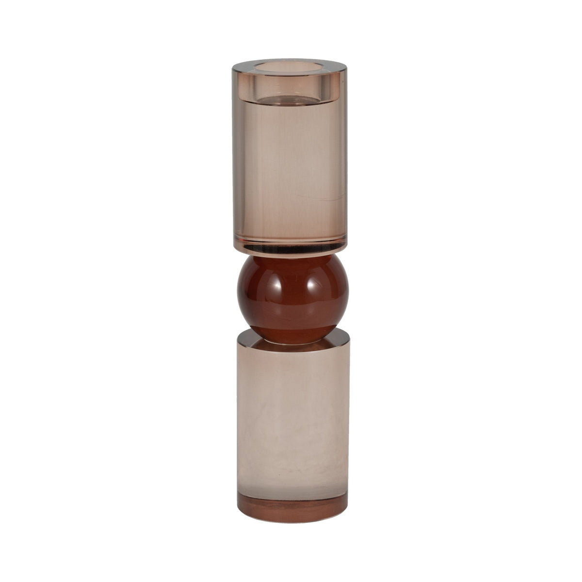 11" MARLA SMALL BRONZE CRYSTAL CANDLESTICK Table Decors| Sagebrook Home