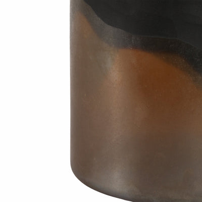 11" Mason Small Brown Glass Vase - Al Rugaib Furniture