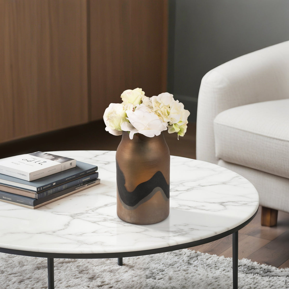 11" Mason Small Brown Glass Vase Vases and Jars| Sagebrook Home