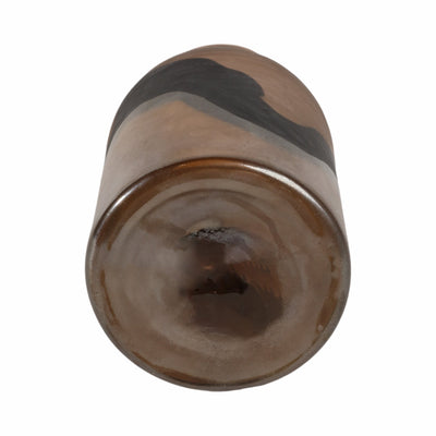 11" Mason Small Brown Glass Vase - Al Rugaib Furniture